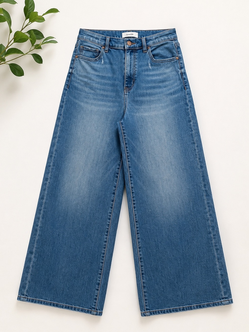 Level 99 | Denim Wide Leg High Rise Size 28